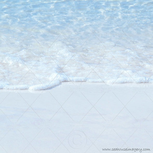 Stock Photo Beach Sea Shore White Sand Foam 1891 Square Size