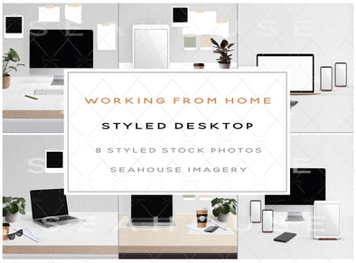Stock Photos Bundle Working From Home Styled Desktop Product Main Image