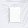 3 WM Palm Shadow White Tablet Portrait 6649 Square