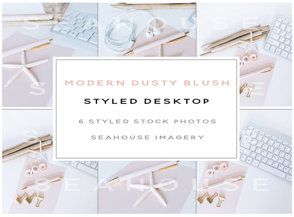 WM Bundle Image - Modern Dusty Blush Styled Desktop