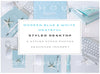 STOCK PHOTO Bundle - Modern Blue & White Grateful Styled Desktop