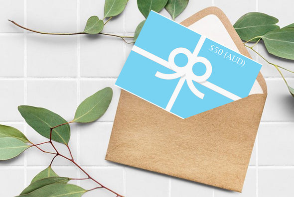 Gift Card With Envelope $50 AUD Value