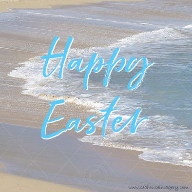 Happy Easter Sea Shore 2415 Square Size