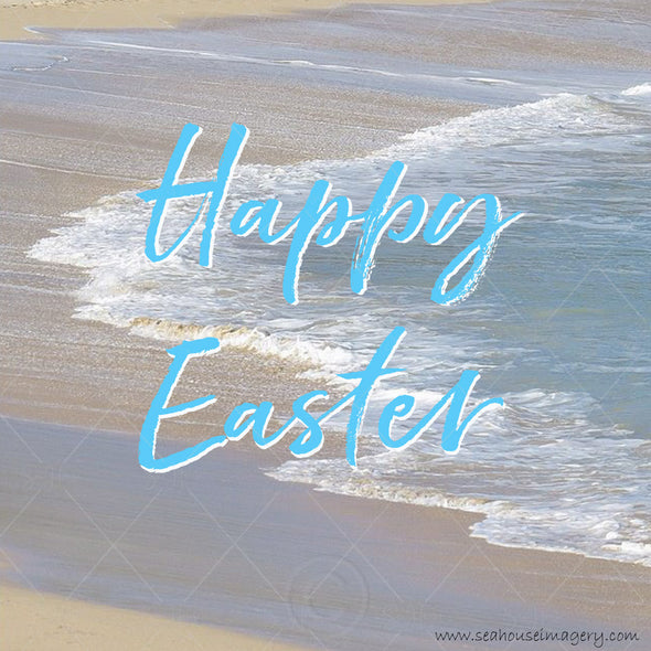 Happy Easter Sea Shore 2415 Square Size