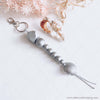 Craft Hanging Creations 5854 Key Ring Silver Beads & Shell 22cm