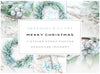 WM Bundle Main Image - Merry Christmas Greenery and Silver