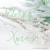 WM Merry Xmas Greenery and Silver 2 Square