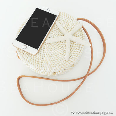 WM Rose Gold Phone On Boho Bag with Strap Starfish 9530 Square Size